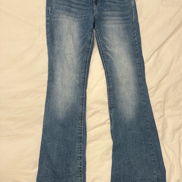 Stylish Blue Flare Women's Jeans - Picture 1 of 4